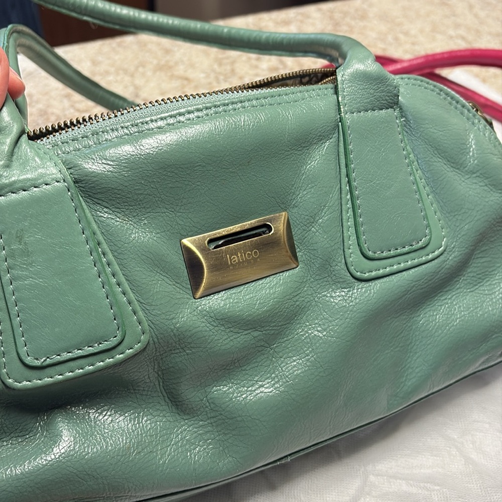 Latico Green/Teal Shoulder Bag